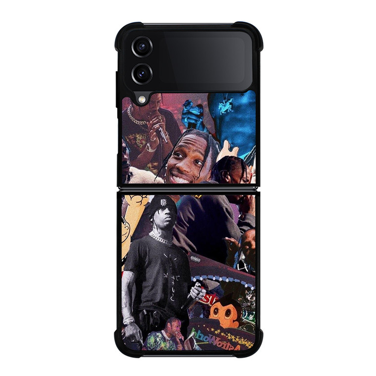 TRAVIS SCOTT ASTROWORLD COLLAGE Samsung Galaxy Z Flip 4 Case Cover TRAVIS SCOTT ASTROWORLD COLLAGE Samsung Galaxy Z Flip 4 Case Cover