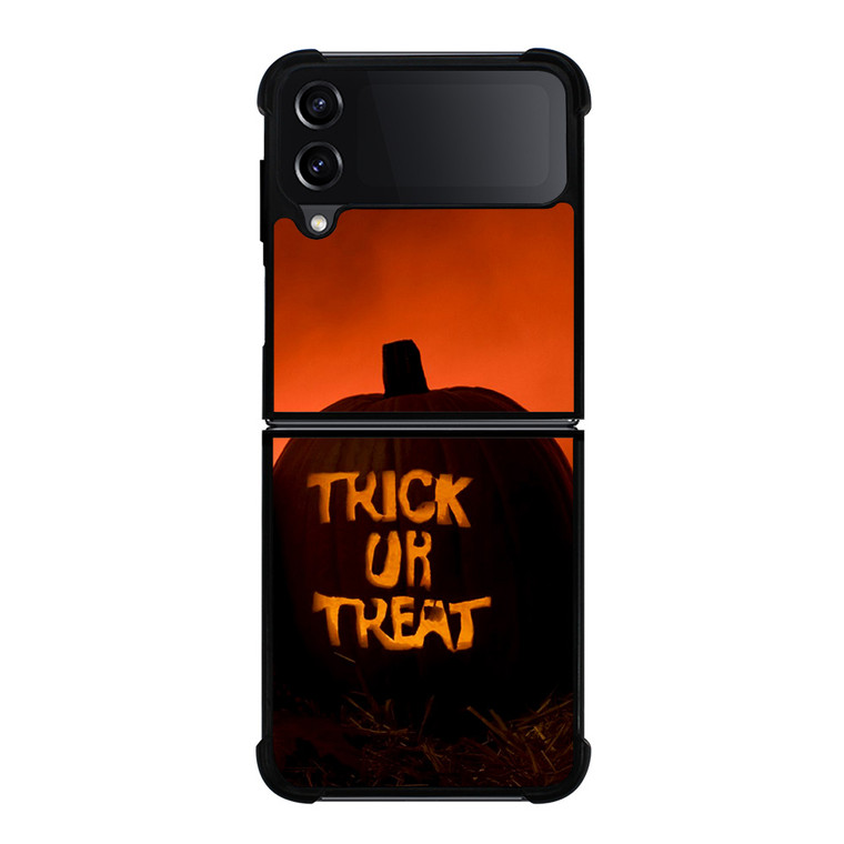 TRICK OR TREAT HALLOWEEN PUMPKIN Samsung Galaxy Z Flip 4 Case Cover