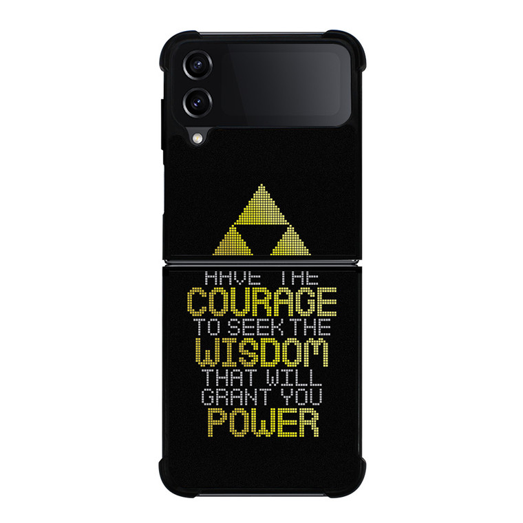 TRIFORCE ZELDA QUOTES Samsung Galaxy Z Flip 4 Case Cover