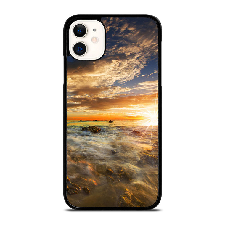 MALIBU BEACH CALIFORNIA iPhone 11 Case Cover MALIBU BEACH CALIFORNIA iPhone 11 Case Cover