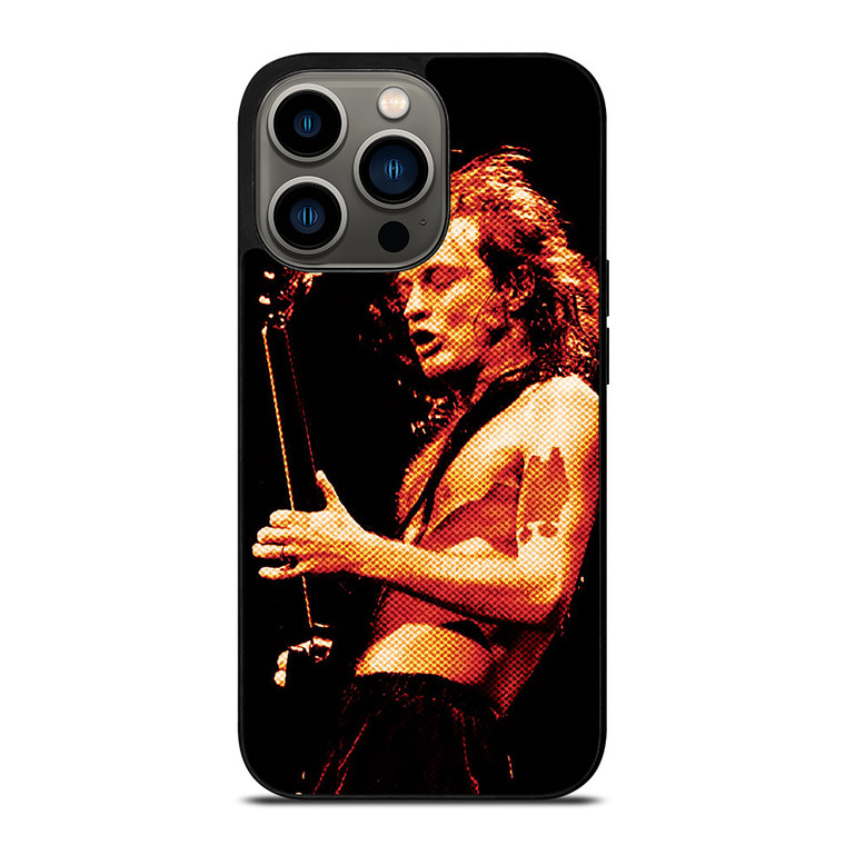 ACDC ANGUS YOUNG ROCK BAND GUITARIST iPhone 13 Pro Case Cover