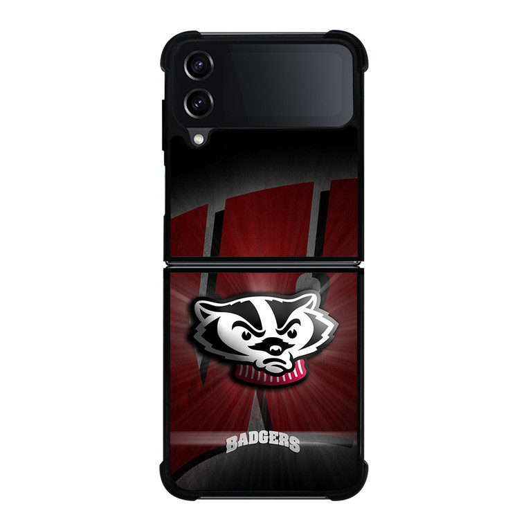 WISCONSIN BADGERS FOOTBALL LOGO Samsung Galaxy Z Flip 4 Case Cover
