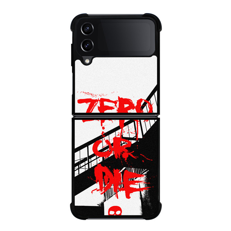 ZERO SKATEBOARDS SLOGAN Samsung Galaxy Z Flip 4 Case Cover