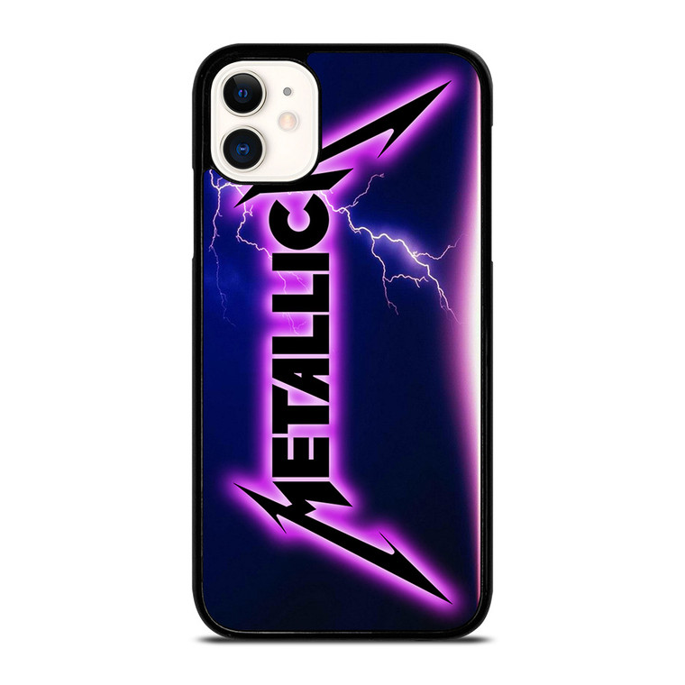 METALLICA ROCK BAND VIOLET LIGHTNING iPhone 11 Case Cover