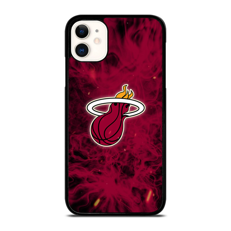 MIAMI HEAT BASKETBALL NBA FIRES iPhone 11 Case Cover