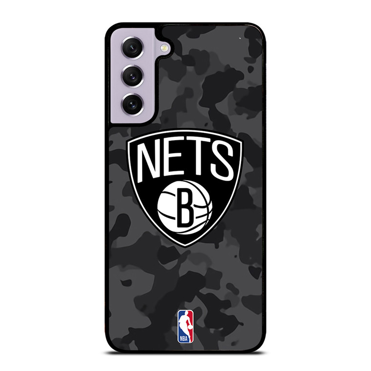 BROOKLYN NETS BLACK CAMO Samsung Galaxy S21 FE Case Cover