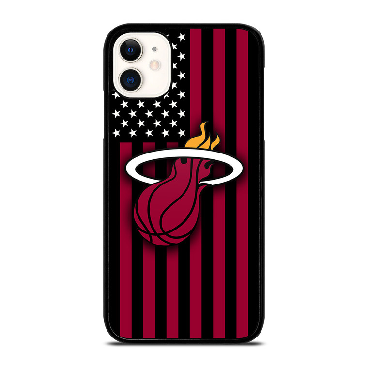 MIAMI HEATS NBA USA FLAG iPhone 11 Case Cover