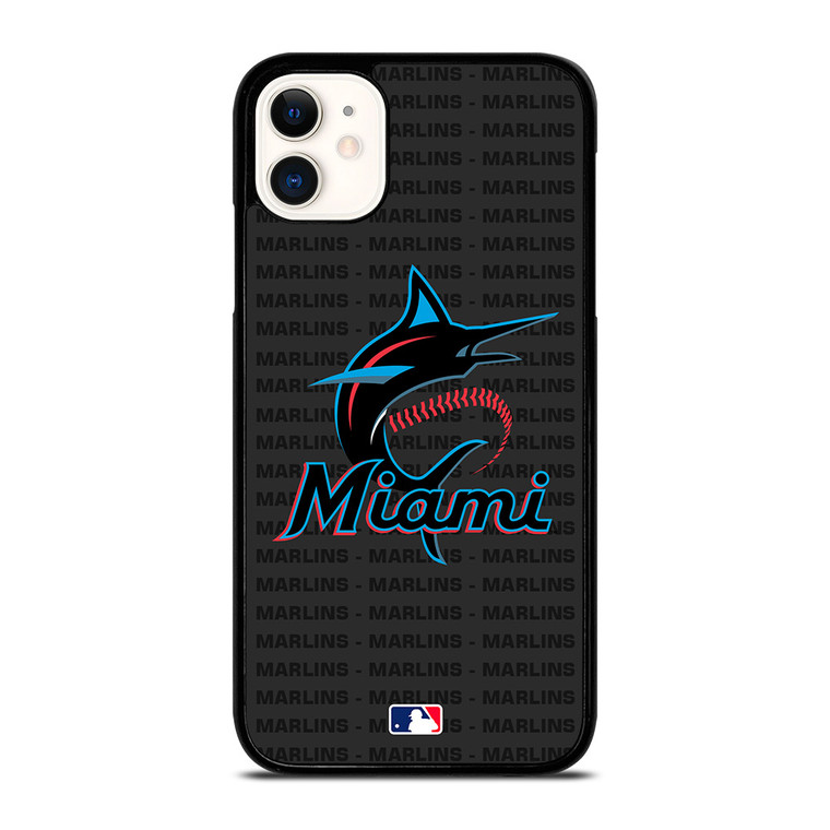 MIAMI MARLINS BASEBALL BLACK iPhone 11 Case Cover