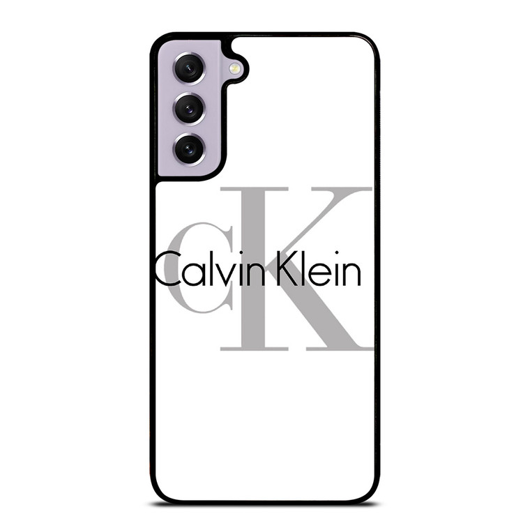 CALVIN KLEIN WHITE LOGO Samsung Galaxy S21 FE Case Cover