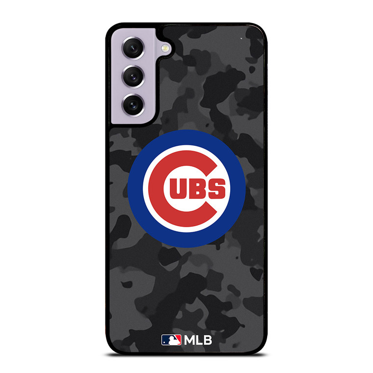CHICAGO CUBS BASEBALL BLACK CAMO Samsung Galaxy S21 FE Case Cover