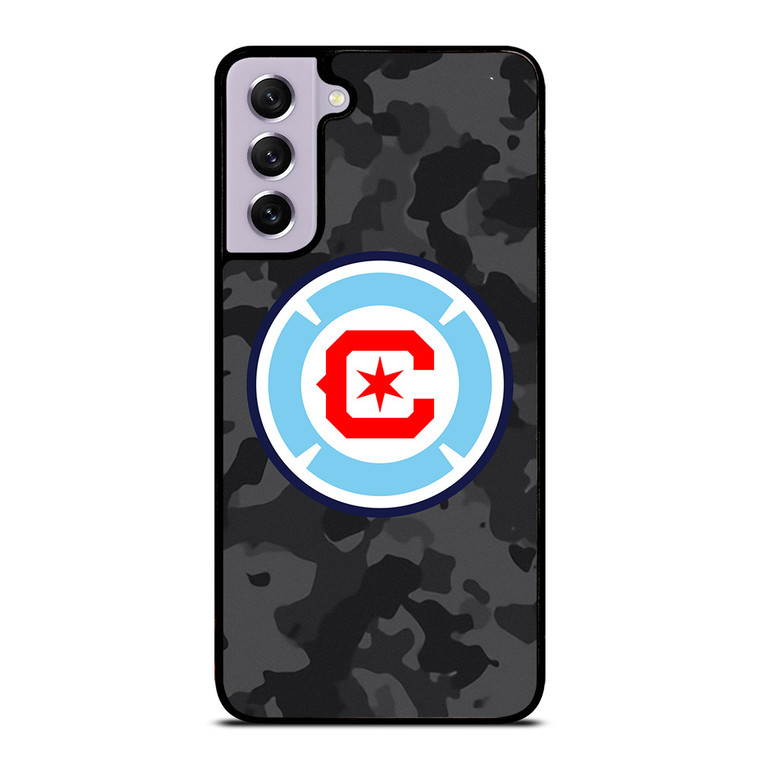 CHICAGO FIRE MLS BLACK CAMO Samsung Galaxy S21 FE Case Cover