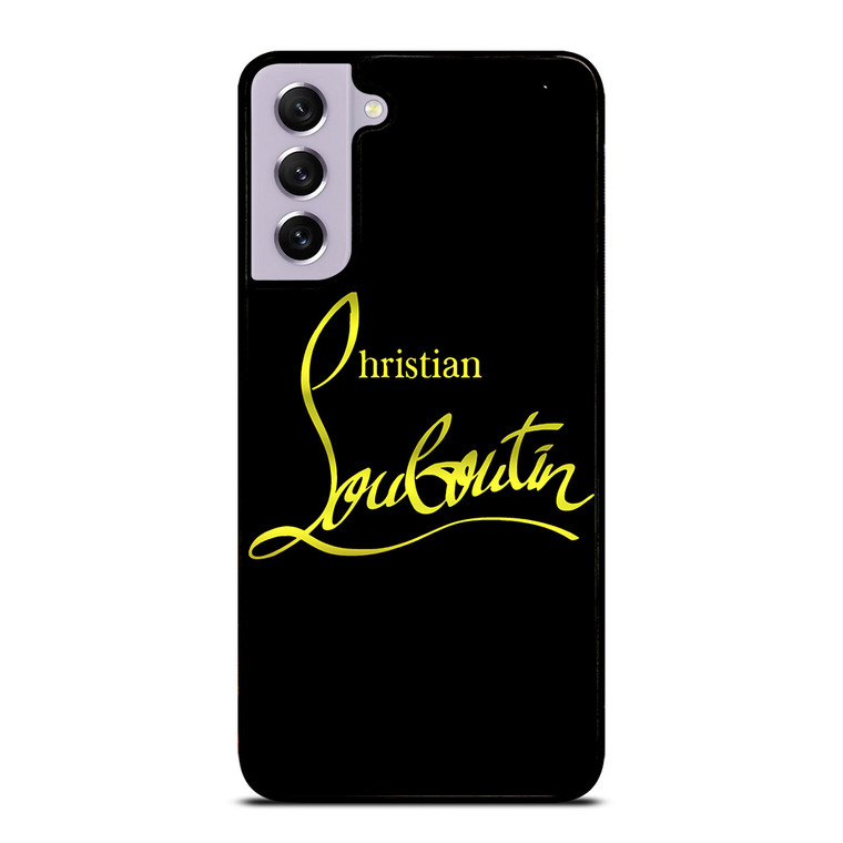 CHRISTIAN LOUBOUTIN GOLD LOGO Samsung Galaxy S21 FE Case Cover