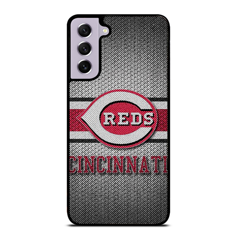 CINCINNATI RED MLB BASEBALL METAL Samsung Galaxy S21 FE Case Cover
