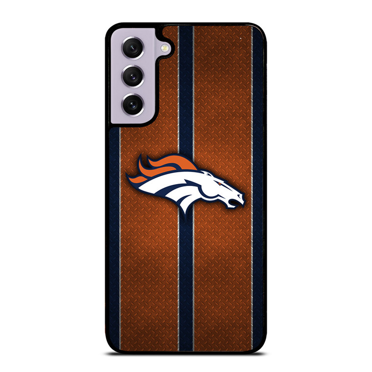 DENVER BRONCOS NFL METAL STRIPE Samsung Galaxy S21 FE Case Cover