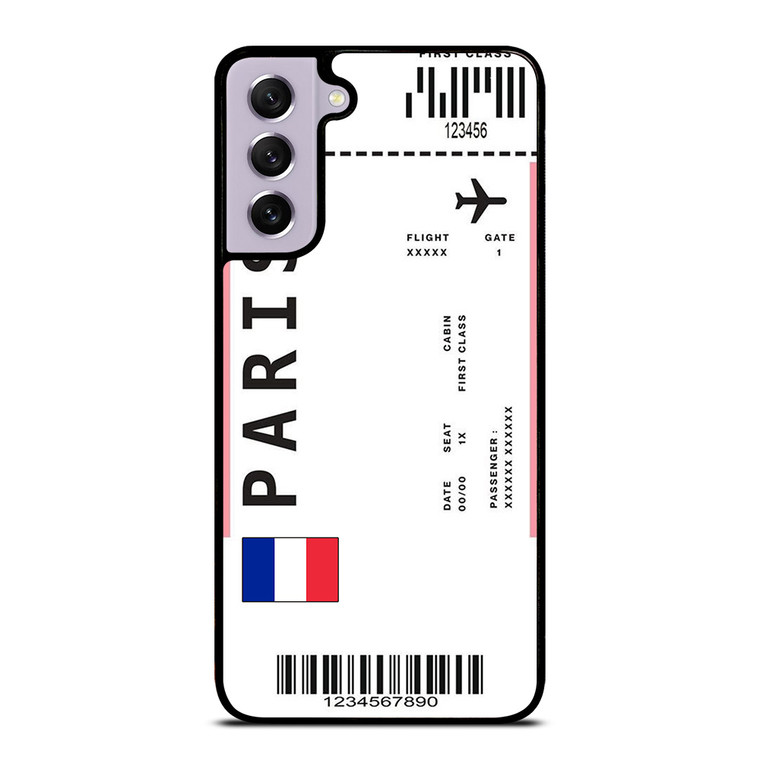 FLIGHT TICKETS FRANCE PARIS Samsung Galaxy S21 FE Case Cover
