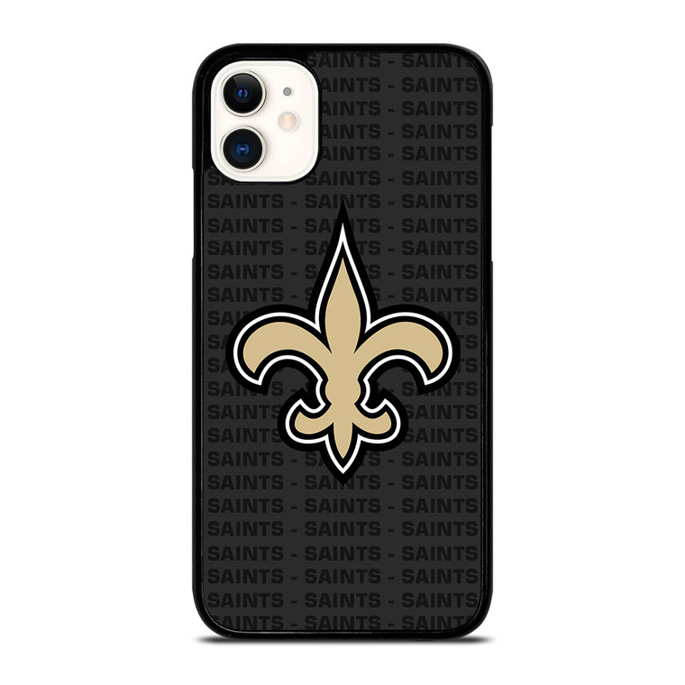 NEW ORLEANS SAINTS FOOTBALL TEXT iPhone 11 Case Cover NEW ORLEANS SAINTS FOOTBALL TEXT iPhone 11 Case Cover