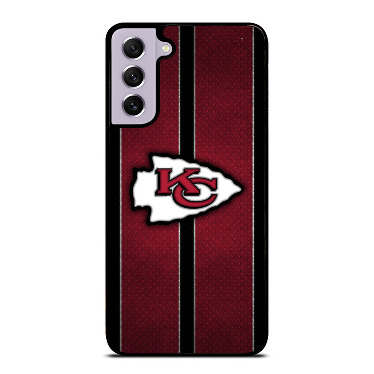 KANSAS CITY CHIEFS NFL METAL STRIPE Samsung Galaxy S21 FE Case Cover