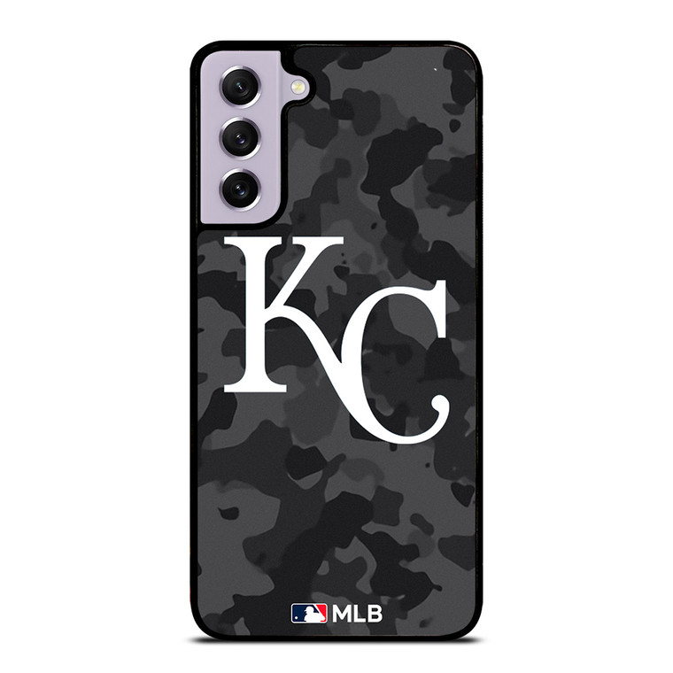 KANSAS CITY ROYALS BASEBALL BLACK CAMO Samsung Galaxy S21 FE Case Cover