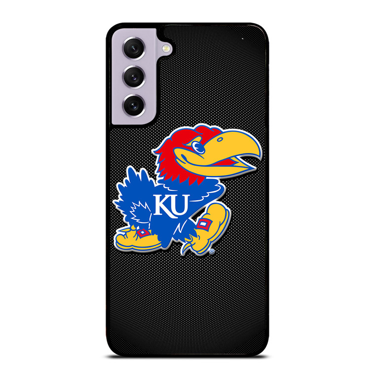 KANSAS JAYHAWKS LOGO CARBON Samsung Galaxy S21 FE Case Cover