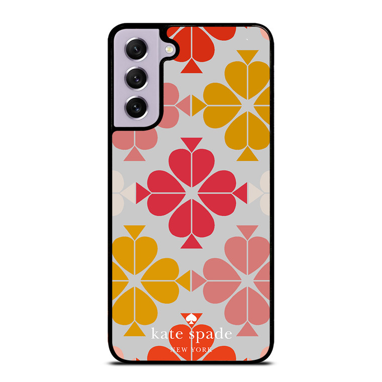 KATE SPADE JACQUARD PINK YELLOW Samsung Galaxy S21 FE Case Cover