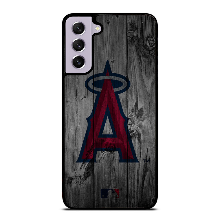 LOS ANGELES ANGELS BASEBALL MLB WOOD LOGO Samsung Galaxy S21 FE Case Cover
