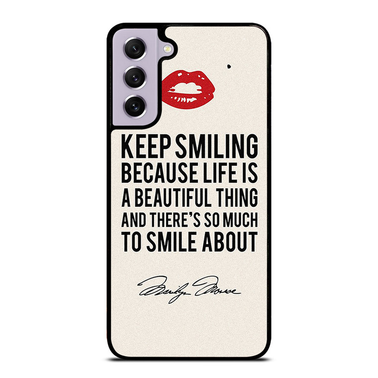 MARILYN MONROE QUOTES Samsung Galaxy S21 FE Case Cover