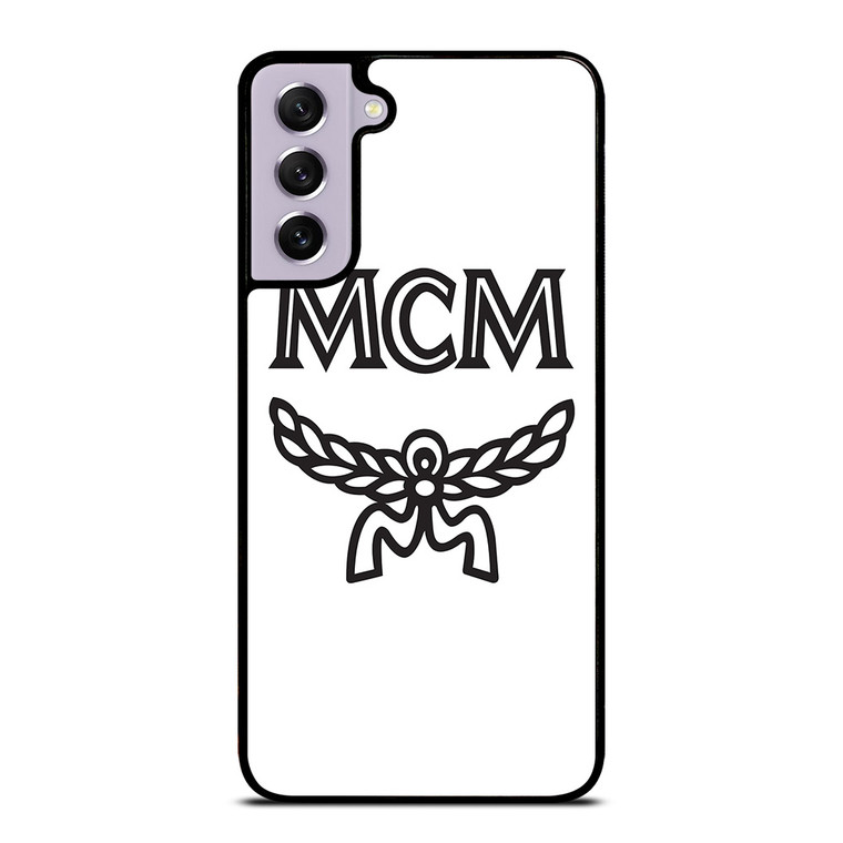MCM WORLDWIDE WHITE Samsung Galaxy S21 FE Case Cover