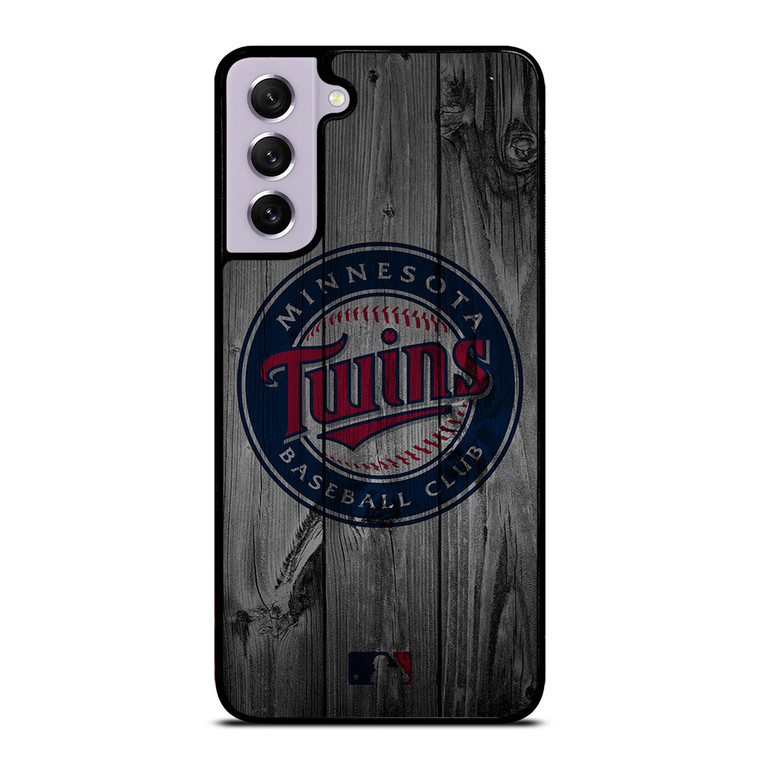 MINNESOTA TWINS BASEBALL MLB WOOD LOGO Samsung Galaxy S21 FE Case Cover
