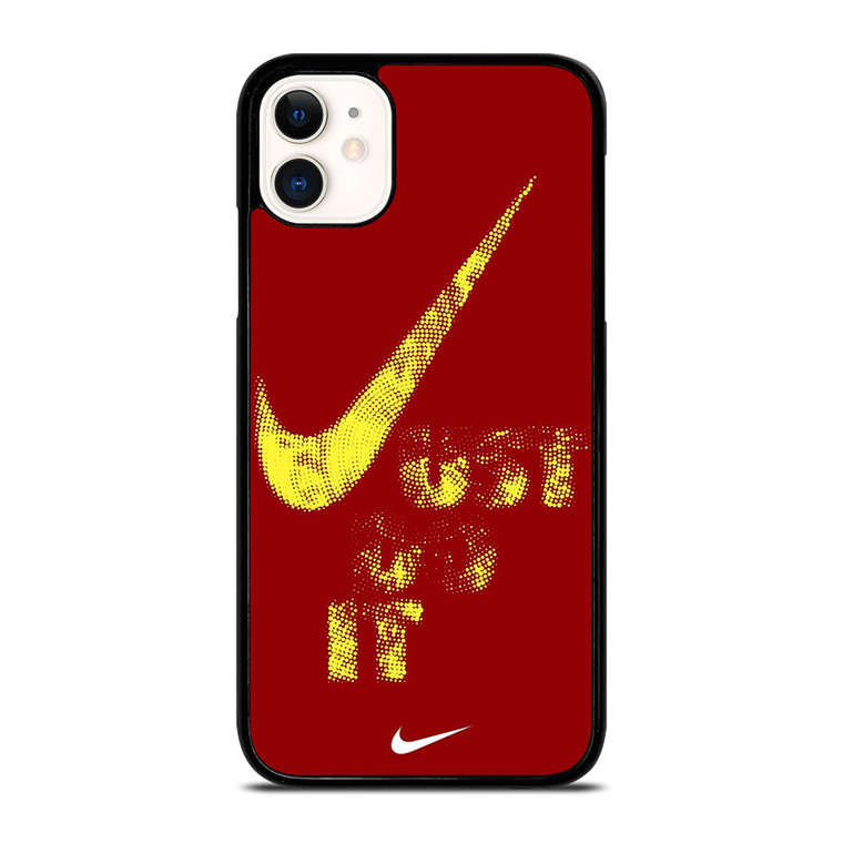NIKE JUST DO IT RED HALFTONE iPhone 11 Case Cover