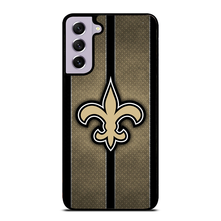 NEW ORLEANS SAINTS NFL METAL STRIPE Samsung Galaxy S21 FE Case Cover