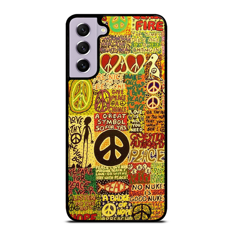 PEACE TAPESTRY PATTERN Samsung Galaxy S21 FE Case Cover