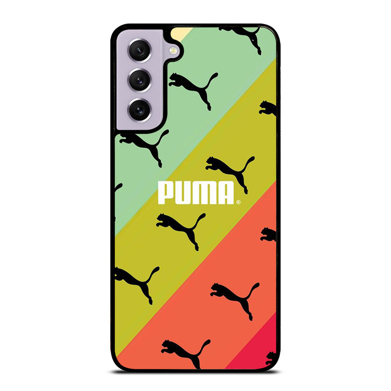 PUMA LOGO STRIPE PATTERN Samsung Galaxy S21 FE Case Cover