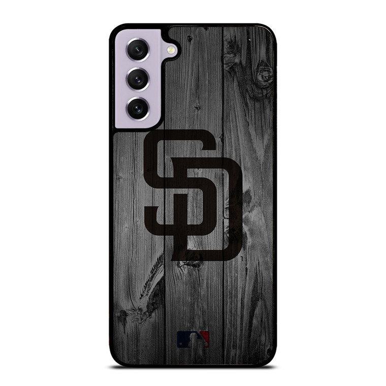 SAN DIEGO PADRES BASEBALL MLB WOOD LOGO Samsung Galaxy S21 FE Case Cover