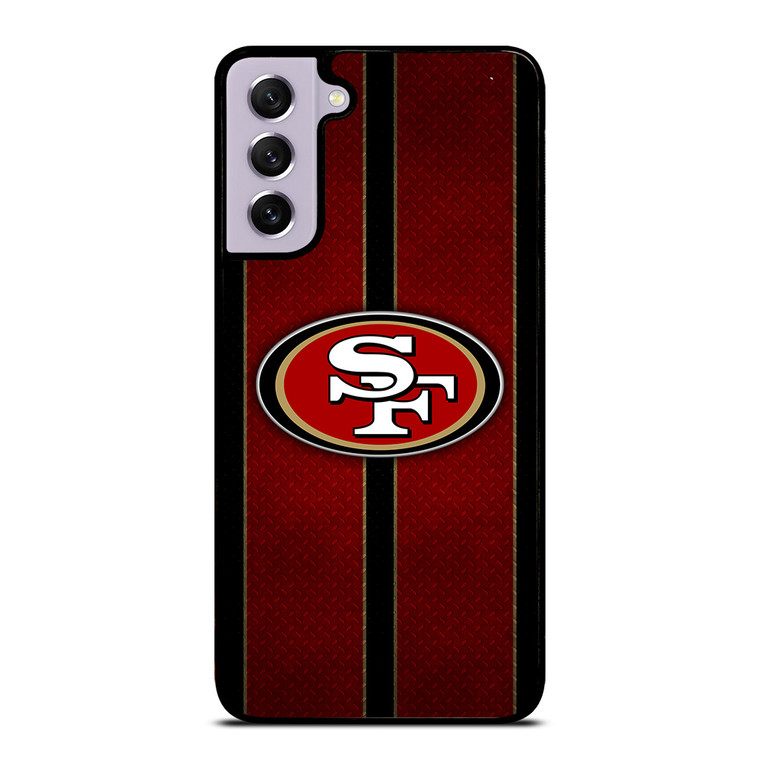 SAN FRANCISCO 49ERS NFL METAL STRIPE Samsung Galaxy S21 FE Case Cover