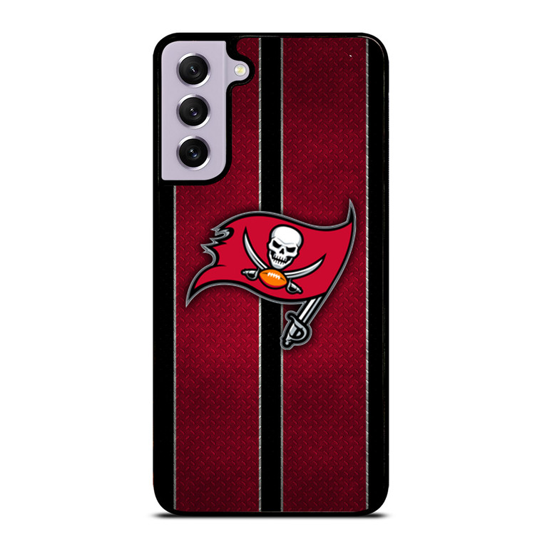 TAMPA BAY BUCCANEERS NFL METAL STRIPE Samsung Galaxy S21 FE Case Cover