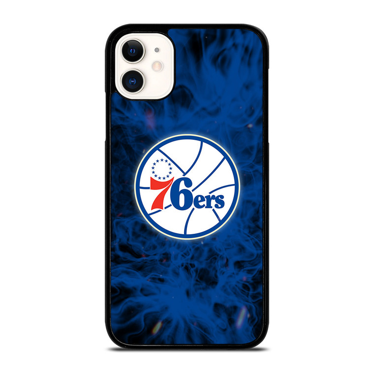 PHILADELPHIA 76ERS BASKETBALL NBA FIRE iPhone 11 Case Cover