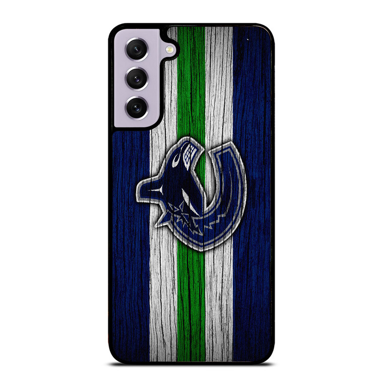 VANCOUVER CANUCKS WOODEN LOGO Samsung Galaxy S21 FE Case Cover