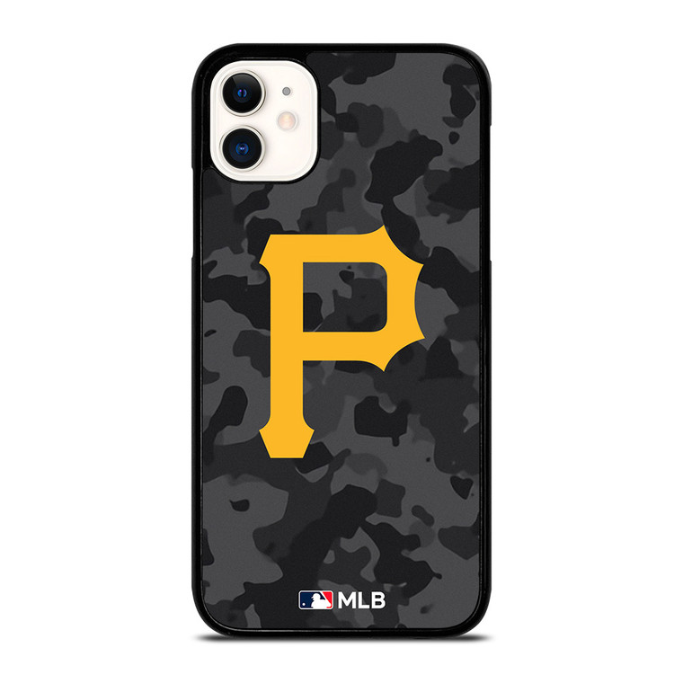 PITTSBURGH PIRATES BASEBALL BLACK CAMO iPhone 11 Case Cover