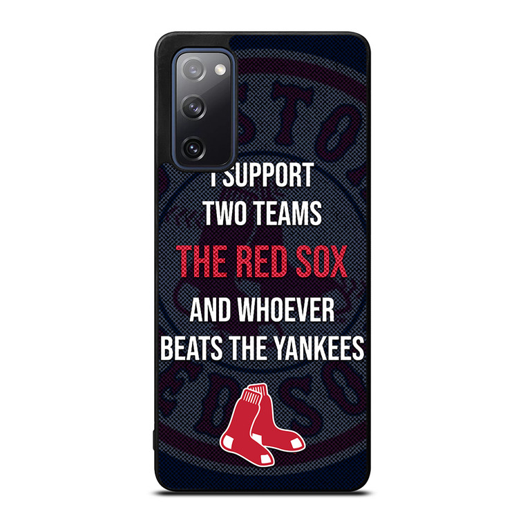 BOSTON RED SOX MLB BASEBALL BANTER FANS 2 Samsung Galaxy S20 FE Case Cover