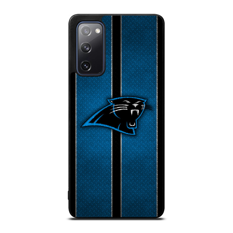 CAROLINA PANTHERS NFL METAL STRIPE Samsung Galaxy S20 FE Case Cover