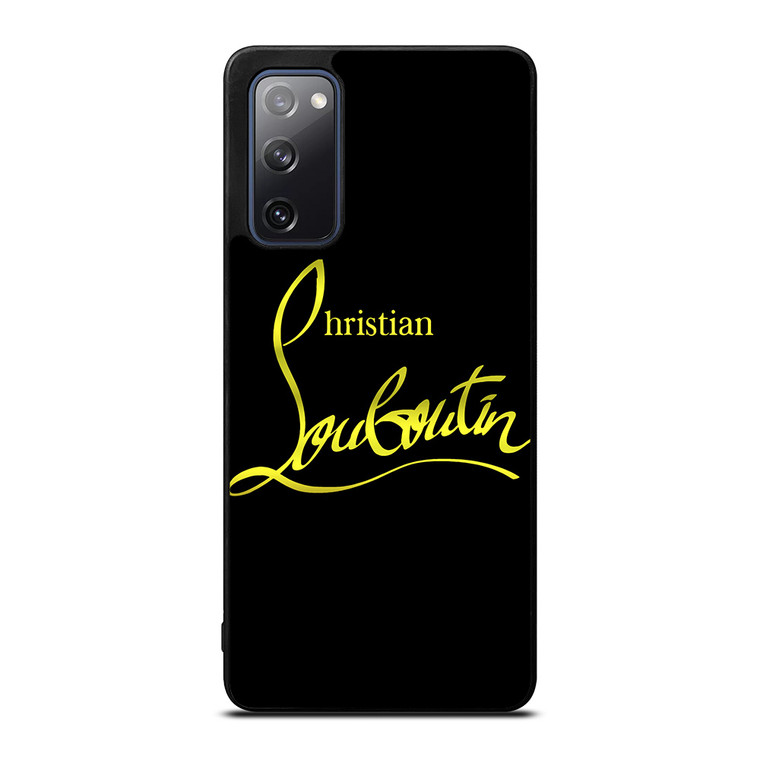 CHRISTIAN LOUBOUTIN GOLD LOGO Samsung Galaxy S20 FE Case Cover