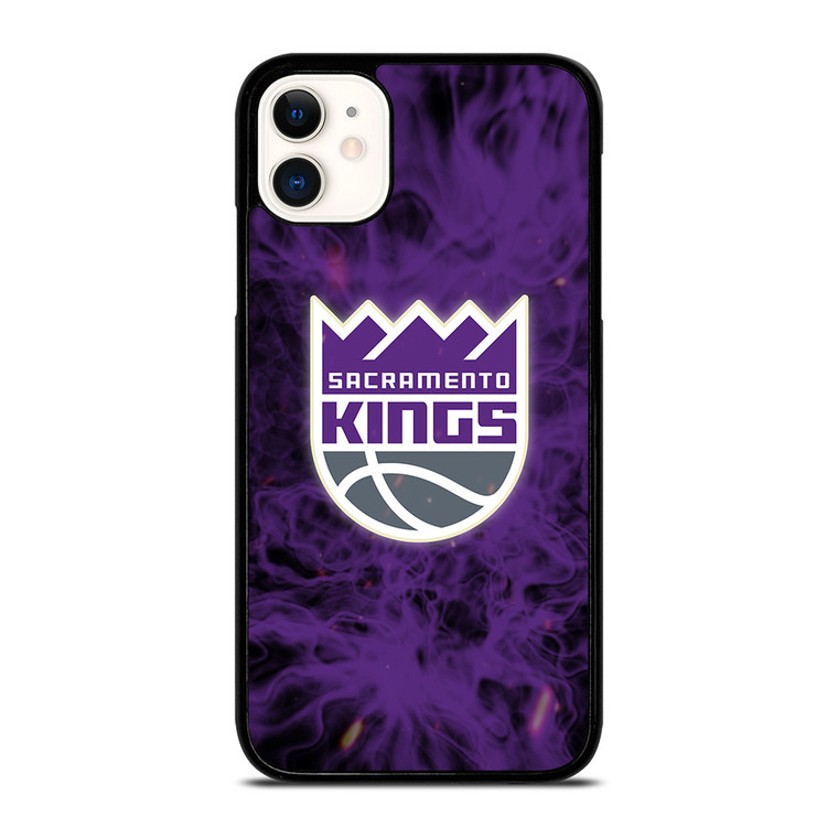 SACRAMENTO KINGS BASKETBALL NBA FIRE iPhone 11 Case Cover