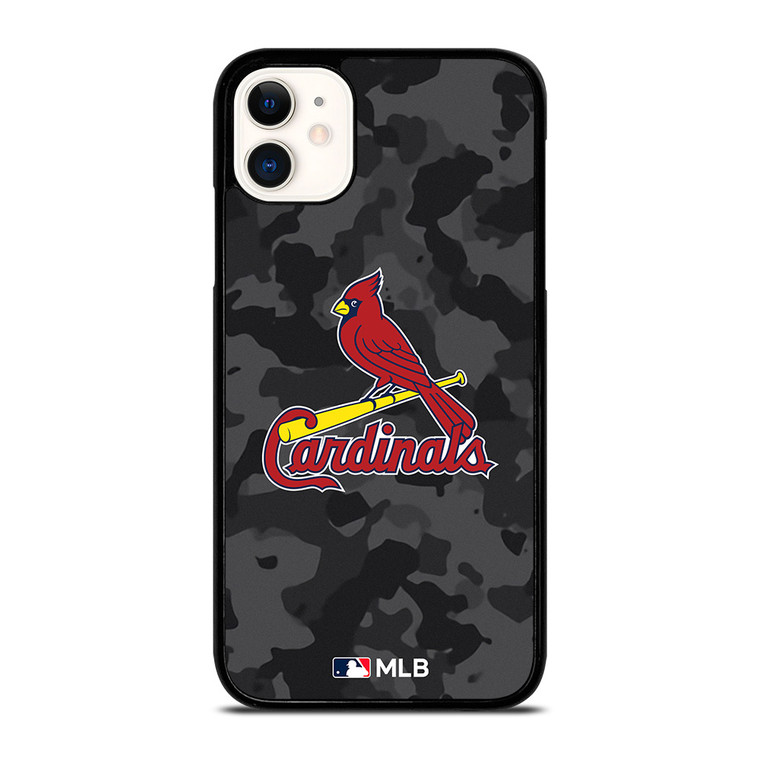 SAINT LOUIS CARDINALS BASEBALL BLACK CAMO iPhone 11 Case Cover