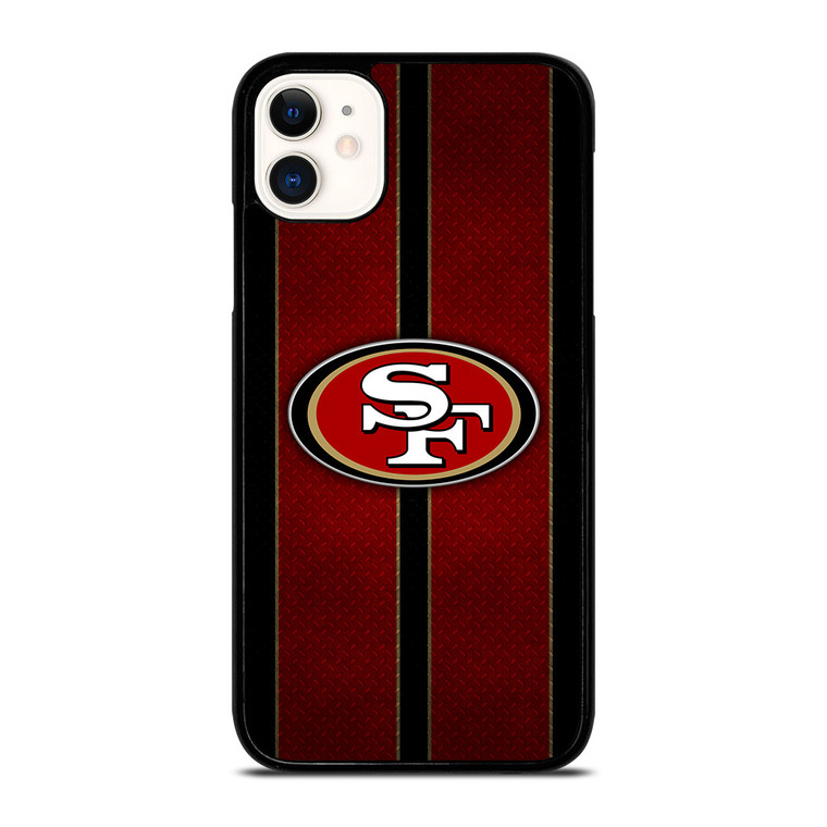 SAN FRANCISCO 49ERS NFL METAL STRIPE iPhone 11 Case Cover