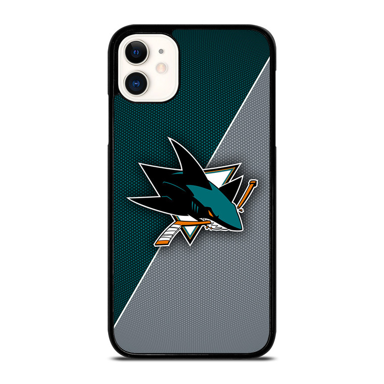 SAN JOSE SHARKS NHL HOCKEY LOGO iPhone 11 Case Cover SAN JOSE SHARKS NHL HOCKEY LOGO iPhone 11 Case Cover