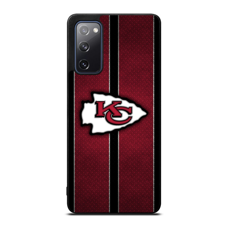 KANSAS CITY CHIEFS NFL METAL STRIPE Samsung Galaxy S20 FE Case Cover