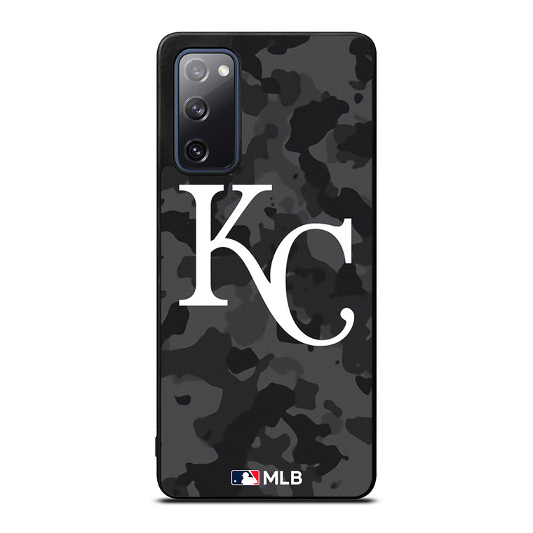KANSAS CITY ROYALS BASEBALL BLACK CAMO Samsung Galaxy S20 FE Case Cover
