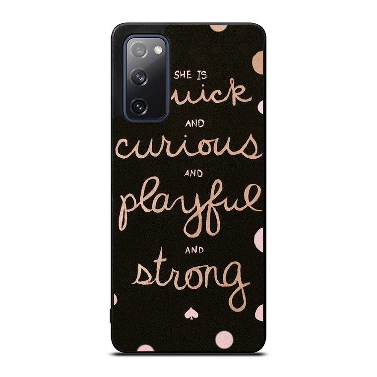 KATE SPADE NEW YORK QUOTES POLKADOT Samsung Galaxy S20 FE Case Cover
