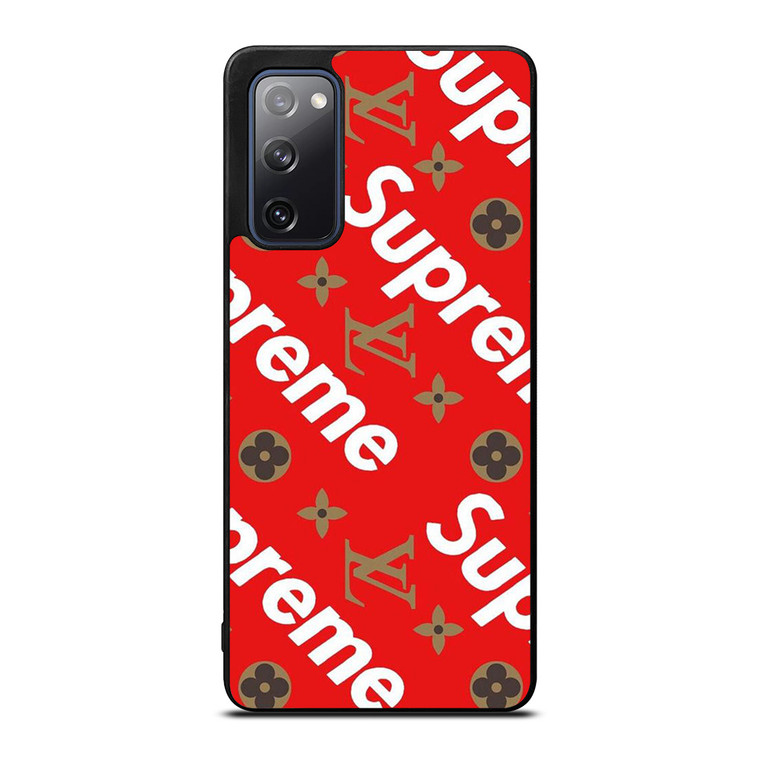 LOUIS VUITTON X SUPREME RED Samsung Galaxy S20 FE Case Cover