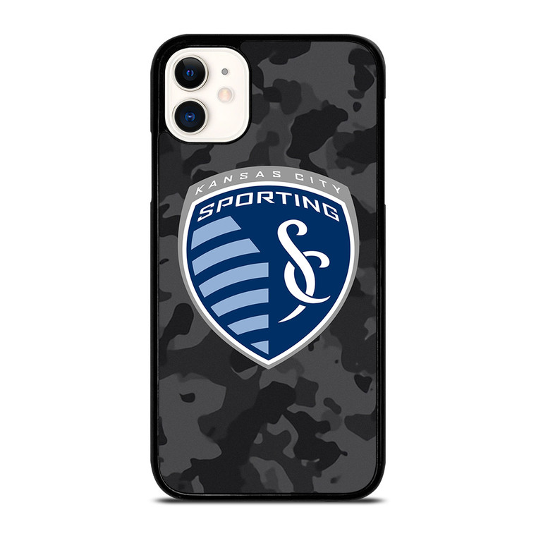 SPORTING KANSAS CITY MLS BLACK CAMO iPhone 11 Case Cover
